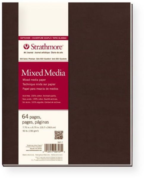 Strathmore 567-7 Soft Cover 500 Mixed Media Journal; Size 7.75