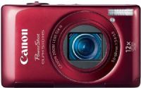 Canon 5688B001 PowerShot ELPH 510 HS Digital Camera, Red, 3.2-inch wide TFT Color Touch Panel LCD with wide viewing angle, 12.1 Megapixel CMOS sensor combined with DIGIC 4 Image Processor, 4x Digital Zoom, Focal Length 5.0 (W) - 60.0 (T) mm, Maximum Aperture f/3.4 (W) - f/5.9 (T), Shutter Speed 1-1/4000 sec., UPC 013803140446 (5688-B001 5688 B001 5688B-001 5688B 001) 