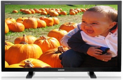 Samsung 570DX Professional 57-inch LCD Digital Information Display, Black, Resolution 1920 x 1080, Brightness 600 cd/m2, Contrast Ratio 1200:1 (DC 3000:1), Display Response Time 8ms, Pixel Pitch 0.652 x 0.652, Power Consumption 460W, Integrated cooling fan, With 1,080 horizontal lines of progressive-scan resolution, UPC 729507801155 (570-DX 570 DX 570D)