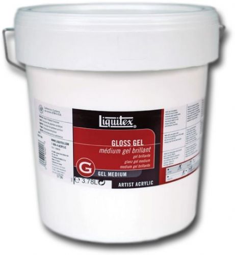 Liquitex 5736 Gloss Gel Medium, 1 Gallon; Dries to a gloss finish; Viscosity and body similar to heavy body colors; Dries clear to translucent depending on thickness of application; UPC 094376924213 (LIQUITEX5736 LIQUITEX 5736 LIQUIEX-5736)