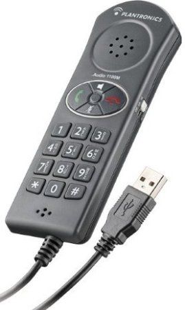 Plantronics 57700.002 Calisto P-210M USB Handset for Microsoft Office Communicator (Formerly .AUDIO 1100M), Connect to PC via USB, Wideband audio performance, SoundGuard hearing protection, Volume control, Call answer function key, Visual ringer, Call end function key (57700002 57700-002 57700 002 P210M P 210M P-210-M P210)