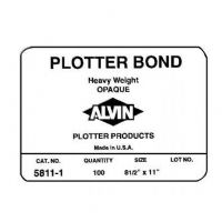 Alvin 5811-7 Heavyweight Opaque Plotter Bond 100-Sheet Pack 17 x 22 inches, Quantity 100, Color: White/Ivory; For checkplots; 92% bright, snow white finish provides excellent contrast; Great for pen/inkjet use; Use when Diazo production is not intended; Recommended pen type is felt-tip or ballpoint; Shipping Dimensions 22.00 x 17.00 x 0.25 inches; Shipping Weight 5.50 lbs; UPC 088354855651 (58117 5811/7 5-8117 ALVIN58117 ALVIN5811-7) 