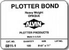 Alvin 5811-8 Heavyweight Opaque Plotter Bond, 100 Sheet Per Pack, 18" x 24"; For checkplots; 92 percent bright, snow white finish provides excellent contrast; Great for pen/inkjet use; Extremely durable, yet economical; Use when Diazo production is not intended; Recommended pen type is felt-tip or ballpoint; Dimensions 24" x 18" x 0.25"; Weight 7 lbs; UPC 088354162445 (ALVIN58118 ALVIN 58118 5811 8 5811-8) 