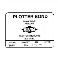 Alvin 5811-HR-5 Heavyweight Opaque Plotter Bond 250-Sheet Pack 11 x 17 inches, Quantity 250, Color White/Ivory; For checkplots; 92% bright, snow white finish provides excellent contrast; Great for pen/inkjet use; Extremely durable, yet economical; Use when Diazo production is not intended; UPC 088354162476 (5811HR5 5811/HR/5 5811-HR5 ALVIN5811HR5 ALVIN-5811HR5) 