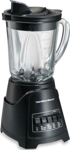 Hamilton Beach 58146 Power Elite Multi-Function Blender, Powerful ice crushing with patented Ice Sabre blades, Durable 700 Watt peak power motor, All the power you need to mix, puree, dice, crush ice, and more with only 4 simple buttons; 12 blending functions, Unique patented no-mess pouring spout, UPC 040094581467 (58-146 581-46)