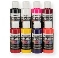Createx 5816-00 Airbrush Kent Lid Warm 8 Color Set; Set contains 2 oz bottles in 8 colors Brite Red, Flourescent Hot Pink, Red Violet, Burgundy, Flourescent Orange, Brite Yellow, Opaque White, Opaque Black; Createx Airbrush Colors are the number one, most widely used and trusted professional airbrush paint in the world; UPC 717893058161 (5816-00 581600 AIRBRUSH5816-00 CREATEX5816-00 CREATEX-5816-00 CREATEX-581600)  