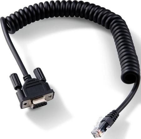 Intermec 5892RJD9-1 Serial Data Coiled RJ to D9 Cable For use with PB2 and PB3 Mobile Printers, Connects the printer to a host computer (5892RJD91 5892RJD9 1)