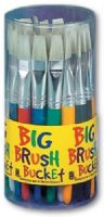 Princeton 5950RC Big Brush Bucket Display; 30 round brush, assorted color; 8"H x 5"Diameter; Dimensions 8.25" x 8" x 4.75"; Weight 1 lbs; UPC 088354931638 (PRICETON5950RC PRINCETON 5950RC 5950 RC 5950-RC 5950RCD) 