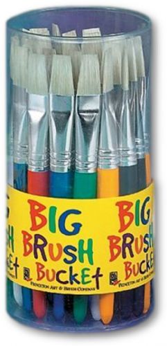 Princeton 5950RC Big Brush Bucket Display; 30 round brush, assorted color; 8