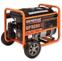 Generac 5982 GP3250 GP Series 3250 Watt Portable Generator, Yellow and Black;  The Generac OHV engine incorporates splash lubrication and provides long life; Large-capacity steel fuel tank with incorporated fuel gauge provides durability and extended run times; UPC 696471059823 (GENERAC 5982GP3250 GENERAC 5982 GP3250 GENERAC 5982-GP3250 GENERAC 5982 GP-3250 GENERAC 5982/GP3250 GENERAC 5982 GP 3250) 