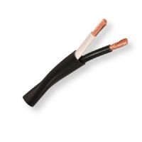BELDEN5T00UP0101000, Model 5T00UP, 10 AWG, 2-Conductor, Commercial Audio Cable; Black Color; CM-Rated; CL2-Rated; 2-10 AWG highly flexible stranded bare copper conductors; PVC insulation; PVC jacket with ripcord; UPC 612825437871 (BELDEN5T00UP0101000 TRANSMISSION CONNECTIVITY SOUND WIRE) 