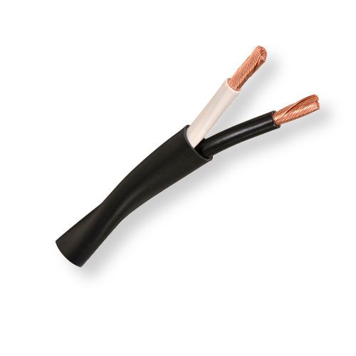 BELDEN5T00UP0101000, Model 5T00UP, 10 AWG, 2-Conductor, Commercial Audio Cable; Black Color; CM-Rated; CL2-Rated; 2-10 AWG highly flexible stranded bare copper conductors; PVC insulation; PVC jacket with ripcord; UPC 612825437871 (BELDEN5T00UP0101000 TRANSMISSION CONNECTIVITY SOUND WIRE)