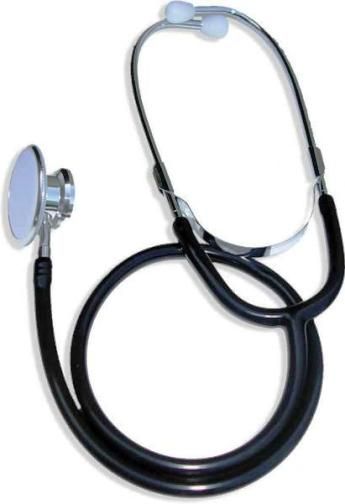 SunMed 6-0027-40 Dual Head Stethoscope, Black, Molded one piece Y tubing, High sensitivity lightweight, Non-chill ring, Anodized aluminum chestpiece, Chrome plated brass binaurals, White plastic eartips, Superior acoustics, 31 overall length, Latex free (6002740 60027-40 6-002740)