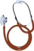 SunMed 6-0027-41 Dual Head Stethoscope, Red, Molded one piece Y tubing, High sensitivity lightweight, Non-chill ring, Anodized aluminum chestpiece, Chrome plated brass binaurals, White plastic eartips, Superior acoustics, 31” overall length, Latex free (6002741 60027-41 6-002741) 