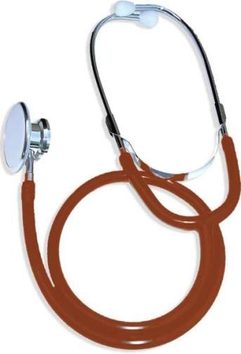 SunMed 6-0027-41 Dual Head Stethoscope, Red, Molded one piece Y tubing, High sensitivity lightweight, Non-chill ring, Anodized aluminum chestpiece, Chrome plated brass binaurals, White plastic eartips, Superior acoustics, 31 overall length, Latex free (6002741 60027-41 6-002741)