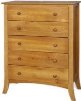 Linon 6012N43-A-KD-U Five Drawer Chest, Light Cherry Finish, Pinewood and Pinewood Veneers over Particle Board, Some Assembly Required, Dimensions (W x D x H) 34.60 x 17.13 x 45.87 Inches, Weight 53.20 Lbs, UPC 753793601236 (6012N43AKDU 6012N43-A-KD 6012N43-A 6012N43 6012N43-AKDU 6012N43A-KDU) 