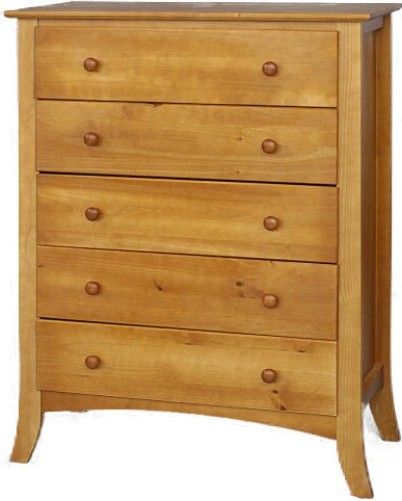 Linon 6012N43-A-KD-U Five Drawer Chest, Light Cherry Finish, Pinewood and Pinewood Veneers over Particle Board, Some Assembly Required, Dimensions (W x D x H) 34.60 x 17.13 x 45.87 Inches, Weight 53.20 Lbs, UPC 753793601236 (6012N43AKDU 6012N43-A-KD 6012N43-A 6012N43 6012N43-AKDU 6012N43A-KDU)