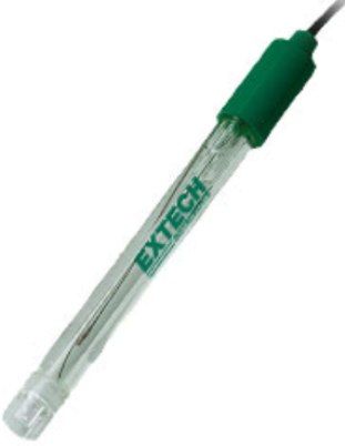 Extech 601500 Standard pH Electrode (12 x 160mm), General purpose, standard size glass bulb pH sensing electrode, Rugged, polycarbonate construction, Glass pH sensing bulb surrounded by protective teeth, 0 to 14pH range, 0 to 80C operating temperature, Includes 39