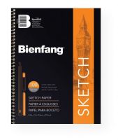 Bienfang 601SD-117 Take Me Along 8.5" x 11" Sketch Book; Side spiral bound sketch book with a 50 lb; weight paper; Medium surface texture, excellent for pencil, pastel, charcoal, and crayon; Very good with pen and ink; Acid-free; 100-sheet pads; 8.5" x 11"; Shipping Weight 1.25 lb; Shipping Dimensions 11.00 x 8.5 x 0.75 in; UPC 079946371178 (BIENFANG601SD117 BIENFANG-601SD117 TAKE-ME-ALONG-601SD-117 BIENFANG/601SD/117 601SD117 SKETCHING ARTWORK) 
