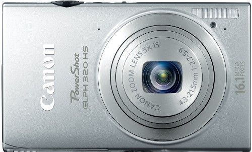 Canon 6021B001 PowerShot ELPH 320 HS Digital Camera, Silver, 3.2-inch TFT Touch Panel Color LCD with wide viewing angle, 16.1 Megapixel High-Sensitivity CMOS sensor and DIGIC 5 Image Processor, 4x Digital Zoom, Focal Length 4.3 (W) - 21.5mm (T) (35mm film equivalent: 24 - 120mm), Maximum Aperture f/2.7 (W) - f/5.9 (T), UPC 013803145571 (6021-B001 6021 B001 6021B-001 6021B 001)