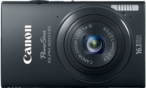 Canon 6024B001 PowerShot ELPH 320 HS Digital Camera, Black, 3.2-inch TFT Touch Panel Color LCD with wide viewing angle, 16.1 Megapixel High-Sensitivity CMOS sensor and DIGIC 5 Image Processor, 4x Digital Zoom, Focal Length 4.3 (W) - 21.5mm (T) (35mm film equivalent: 24 - 120mm), Maximum Aperture f/2.7 (W) - f/5.9 (T), UPC 013803145588 (6024-B001 6024 B001 6024B-001 6024B 001)