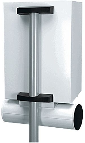 Brabantia 608025 Post Box Pole U101, Stainless Steel, Suitable for all Brabantia post boxes, Post box is fixed with a blind connection, that can only be removed when the post box is open, Security pin prevents unwanted removal (608-025 60-8025 6080-25 608 025)