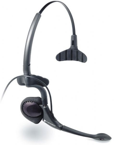 Plantronics 61146-01 Model H161N Over-the-Head Style DuoPro Noise-Canceling Headset, Voice-optimized speaker sound (6114601 61146 01 H-161N H 161N H161 H-161 H 161)