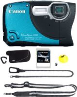 Canon 6145B001-3-KIT PowerShot D20 Outdoor Digital Camera with AKT-DC2 Acessory Kit Card & 8GB SD Memory Card, Waterproof to 33 feet, Temperature resistant from 14°-104°F and shockproof up to 5.0 feet, 3.0-inch TFT Color with wide-viewing angle, 12.1 Megapixel High-Sensitivity CMOS sensor and DIGIC 4 Image Processor (6145B0013KIT 6145B0013-KIT 6145B001-3KIT 6145B001 3-KIT) 