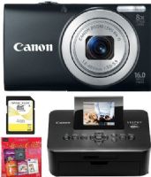Canon 6149B001-4-KIT PowerShot A4000 IS Digital Camera, Black with SELPHY CP900 Wireless Compact Photo Printer, 4GB High Speed SD Card and Complete Arts & Crafts Creativity Suite, 3.0-inch TFT Color LCD with wide-viewing angle, 16.0 Megapixel Image Sensor with DIGIC 4 Image Processor, 4x Digital zoom, UPC 091037252777 (6149B0014KIT 6149B0014-KIT 6149B001-4KIT 6149B001 4-KIT) 
