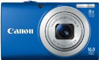 Canon 6152B001 PowerShot A4000 IS Digital Camera, Blue, 3.0-inch TFT Color LCD with wide-viewing angle, 16.0 Megapixel Image Sensor with DIGIC 4 Image Processor, 8x Optical Zoom with 28mm Wide-Angle lens and Optical Image Stabilizer, 4x Digital zoom, 1/2.3-inch CMOS, Focal Length 5.0 (W) - 40.0 (T) mm, UPC 013803146387 (6152-B001 6152 B001 6152B-001 6152B 001) 