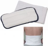 Mabis 616-4511-0000 TheraBeads Wrap System, Microwaveable moist heat therapy, Ideal for use on lumbar area, Adjustable hook and loop belt with pouch includes a 5" x 12" moist heat pack, Elastic, adjustable wrap measures: 6" x 38" to 55", Includes a white, machine washable cover, Moist heat for maximum relief, Latex Free, 1 Wrap System (616-4511-0000 61645110000 6164511-0000 616-45110000 616 4511 0000) 