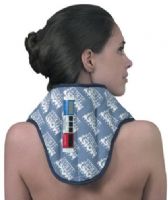 Mabis 616-7105-9710 TheraBeads Cervical Pro Pack; 10 per Case, Designed for use in professional practices, hospitals and clinics, Wraps around neck, Color-coded zones indicate temperature range, Durable, long-life fabric emits heat through 1 side only maximizing moist heat therapy, Latex Free, 9" x 24", 10 per case (616-7105-9710 61671059710 6167105-9710 616-71059710 616 7105 9710) 
