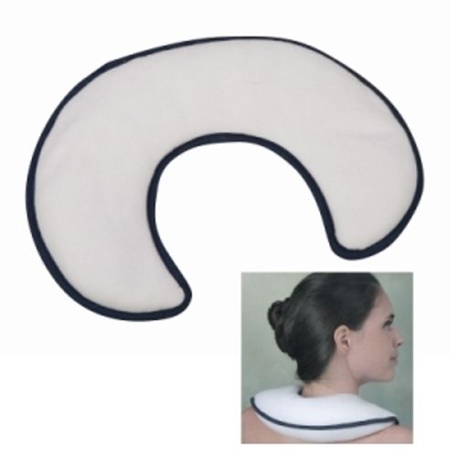Mabis 616-4512-9710 TheraBeads Neck Rest; Institutional Pack; 10 per Case, Microwaveable moist heat therapy, Contour design cradles the neck and shoulder area, Includes a white, machine washable cover, Moist heat for maximum relief, Latex Free, 13