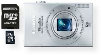 Canon 6166B001-2-KIT PowerShot ELPH 520 HS Digital Camera Silver with 8GB Micro SD Card, 3.0-inch TFT Color LCD Monitor, 12x Optical Zoom, Optical Image Stabilizer and 28mm Wide-Angle lens, 4.0 (W) - 48.0mm (T) Focal Length, 4x Digital Zoom, Maximum Aperture f/3.4 (W) - f/5.6 (T), Shutter Speed 1-1/4000 sec., UPC 837654979457 (6166B0012KIT 6166B0012-KIT 6166B001-2KIT 6166B001 2-KIT) 