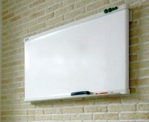 Plus 624-630 Model 340 Scroll Board Manual Whiteboard with Rotating Surface, Two 47