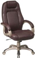 Office Star 6300-1868 Quick Assembly Technology Executive Leather Chair with Locking Tilt Control, Thick padded contour seat and back, Built-in lumbar support, Quick assembly technology chair design, One touch pneumatic seat height adjustment, Locking tilt control with adjustable tilt tension, 22.25" W x 20.5" D x 4.25" T Seat Size, 21.5" W x 28" H x 3.5" T Back Size (6300 1868  63001868) 