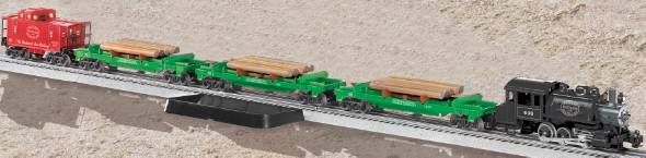 Lionel 6-30021 Cascade Range Logging Train, Transformer controlled forward, neutral, and reverse operation, Electronic steam whistle, Front and rear operating couplers (6  30021           630021)