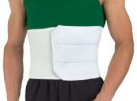 Mabis 632-6206-1924 12” 4-Panel Abdominal Binder, Waist 46” - 62”, Unique design features 4 joined panels with crochet stitching that conforms to body contours for support and proper compression (632-6206-1924 63262061924 6326206-1924 632-62061924 632 6206 1924) 