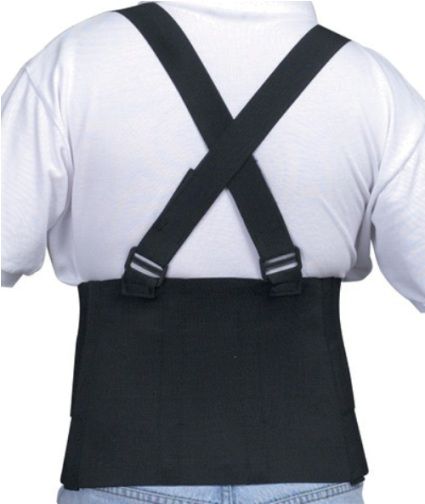 Mabis 632-6400-0222 Deluxe Industrial Lumbar Support w/ Shoulder Harness, Medium, Designed to transfer support from the lower back to thoracic spine and abdominal cavity (632-6400-0222 63264000222 6326400-0222 632-64000222 632 6400 0222)