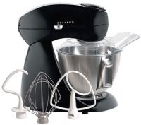 Hamilton Beach 63227 Eclectrics All-Metal Stand Mixer - Licorice, All metal, Professional 2-way rotating mixing action, 400 watt motor, High performance electronics, 12 settings, stainless steel 4.5 quart mixing bowl, Tilt-up head and locking bowl, 2 piece pouring shield, Flat beater, Dough hook, Wire whisk, Stainless steel 4.5 quart bowl (63227 HAM63227 HB63227)  