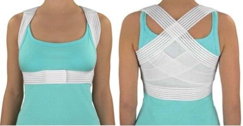 Duro-Med 632-6224-1936 Posture Corrector, Medium/Large, Chest size 38 - 40 Inches, Reinforced, unisex design effectively helps restore posture and reduce back strain, Excellent aid for those with osteoporosis and postural conditions, Made with reinforced, crisscross foam bands for back support, Easy to wear under clothing (63262241936 6326224-1936 632-62241936 DMI)