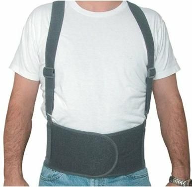 Duro-Med 632-6390-0222 S Lumbar Back Support Deluxe Industrial, Has five flexible metal stays for total support, Medium, Black (63263900222 S 632 6390 0222 S 63263900222 632 6390 0222 632-6390-0222)