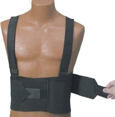 Duro-Med 632-6400-0222 S Deluxe Lumbar Industrial Back Support and Shoulder Harness, Size Medium 34