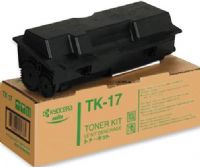 Kyocera 1T02A80U10 model TK-17 Toner Cartridge, Black Print Color, Laser Print Technology, 60,000 Pages Yield at 5% Average Coverage Typical Print Yield, For use with Kyocera Printers FS-1000, FS-1010 and FS-1050, UPC 632983001769 (1T02A80U10 1T-02A-80U10 1T 02A 80U10 TK17 TK-17 TK 17) 