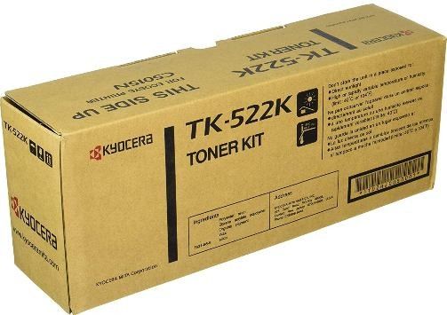 Kyocera 1T02HJ0US0 model TK-522K Toner cartridge, Black Print Color, Laser Print Technology, For use with Kyocera Mita FS-C5015N Printer, 6000 Pages Yield at 5% Average Coverage Typical Print Yield, UPC 632983006023 (1T02HJ0US0 1T02-HJ0US0 1T02 HJ0US0 TK522K TK-522K TK 522K)