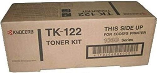 Kyocera 1T02G60US0 model TK-122 Toner Cartridge, Black Print Color, Laser Print Technology, 7200 Pages Yield at 5% Average Coverage Typical Print Yield, For use with Kyocera Mita FS-1030, Kyocera Mita FS-1030D and Kyocera Mita FS-1030DN, UPC 632983006436 (1T02G60US0 1T02-G60US0 1T02 G60US0 TK122 TK-122 TK 122)