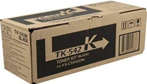 Kyocera 1T02HL0US0 Model TK-542K Toner Cartridge, Black Print Color, Laser Print Technology, For use with Kyocera Mita FS-C5100DN Printer, 5000 Pages at 5% Average Coverage Typical Print Yield, UPC 632983010686 (1T02HL0US0 1T02-HL0US0 1T02 HL0US0 TK542K TK-542K TK 542K)