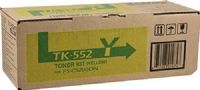 Kyocera 1T02HMAUS0 Model TK-552Y Toner Cartridge, Yellow Print Color, Laser Print Technology, 6000 Pages Typical Print Yield, For use with Kyocera FS-C5200DN Printer, UPC 632983010747 (1T02HMAUS0 1T02-HMAUS0 1T02 HMAUS0 TK552Y TK-552Y TK 552Y) 