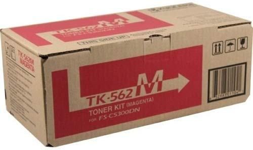 Kyocera 1T02HNBUS0 model TK-562M model Toner Cartridge, Magenta Print Color, Laser Print Technology, 10000 Pages Typical Print Yield, For use with Kyocera Mita Printers FS-C5300DN and FS-C5350DN, UPC 632983011041 (1T02HNBUS0 1T02-HNBUS0 1T02 HNBUS0 TK562M TK-562M TK 562M)