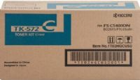 Kyocera 1T02HGCUS0 model TK-572C Original Toner Cartridge, Cyan Print Color, Laser Print Technology, 12000 Pages Typical Print Yield, For use with Kyocera Mita FSC5400DN Printer, UPC 632983013274 (1T02HGCUS0 1T02-HGCUS0 1T02 HGCUS0 TK572C TK-572C TK 572C) 